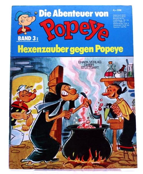 Die Abenteuer von Popeye Comic Album Nr. 3: Hexenzauber gegen Popeye von Ehapa